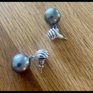 David Yurman Sterling silver earrings